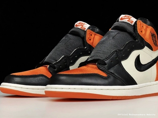 Official Maikesneakers Shattered Womens Backboard Satin 1 Retro Jordan Air AV3725-010 0816